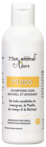 M. Doo, shampoing soin pour chien et chat au pelage sensible, flacon de 200 ml